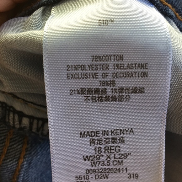 LEVI’S 510 SKINNY JEANS SIZE 29 - Picture 10 of 15